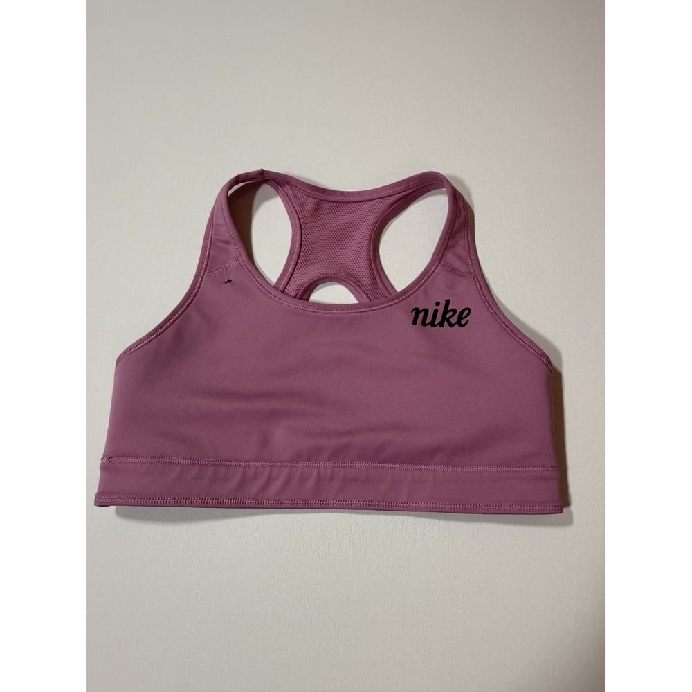 Nike Splatter Print Sports Bra | Pink Purple | Size S - Picture 3 of 4